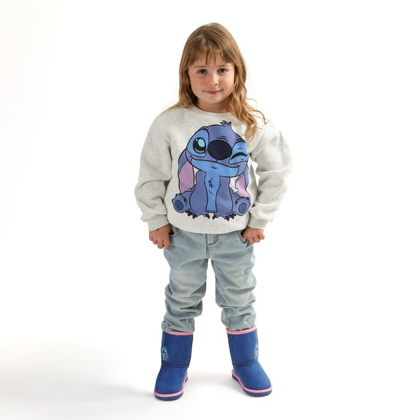 Polerón Oficial Disney Stitch Estampado - Niños 2-8 Años