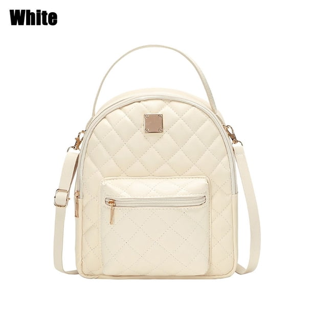 Mini Backpack Women's Shoulder Bags Diamond Grids PU Leather Bag Fashion Small School Bags Casual Rucksack