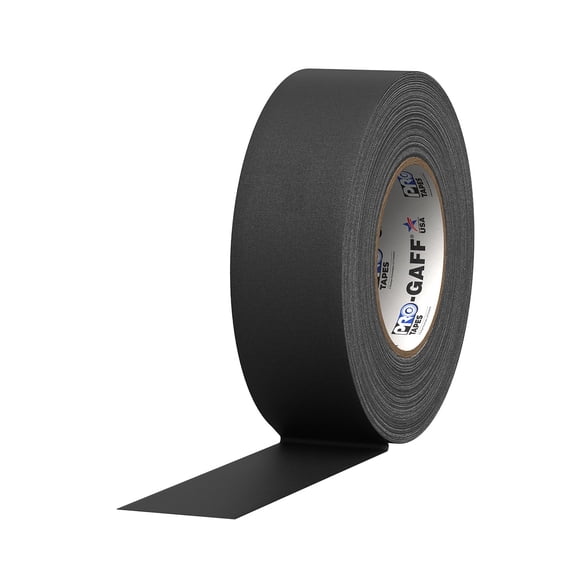 Cinta adhesiva ProTapes Pro Gaffer, 2 pulgadas x 55 yardas, negra