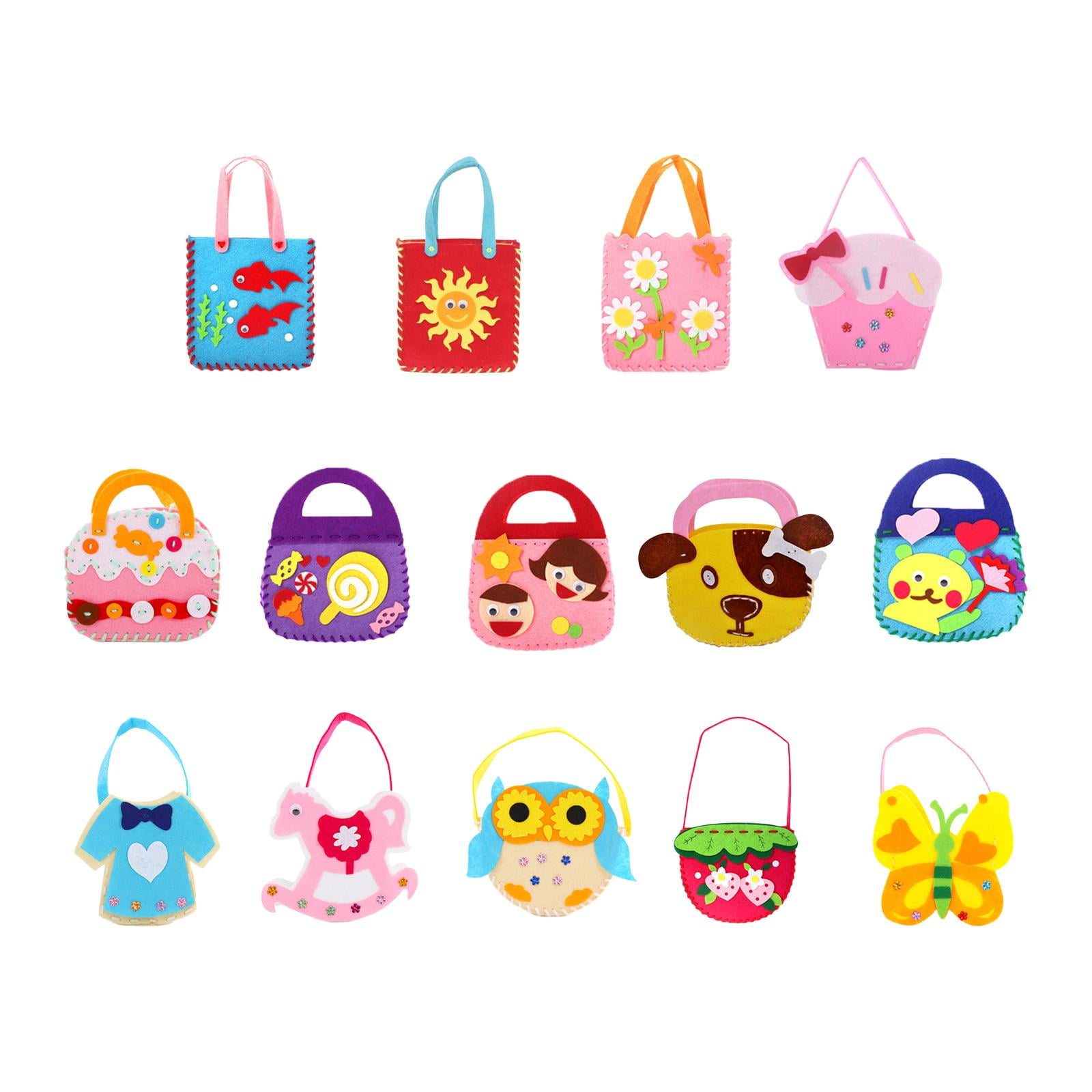 Bothyi - Kit De Costura Para Niños, Bolsos De 14 Piezas, Aprender A Coser, Manualidades Diy Para Regalos De Cumpleaños