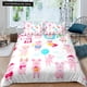 thumbnail image 1 of Cartoon Kawaii Pig Duvet Cover Happy Farm Animal Bedding Set Pink Piggy Quilt Cover Polyester Comforter Cover Bed Sheets, 1 of 5