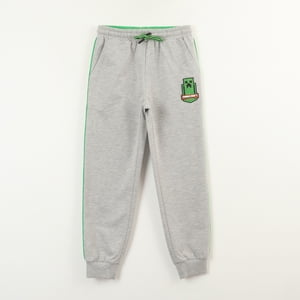 Pantalon De Buzo Niño Escudo Gris Minecraft