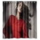 thumbnail image 1 of Cortina de ducha con estampado de Irina con vestido rojo, juego de cortinas de baño con ganchos, tamaño 66 x 72 pulgadas, 1 of 3