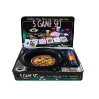Tomasstore - Set 5 Juegos Casino Roulette Poker Black Jack Craps Poker