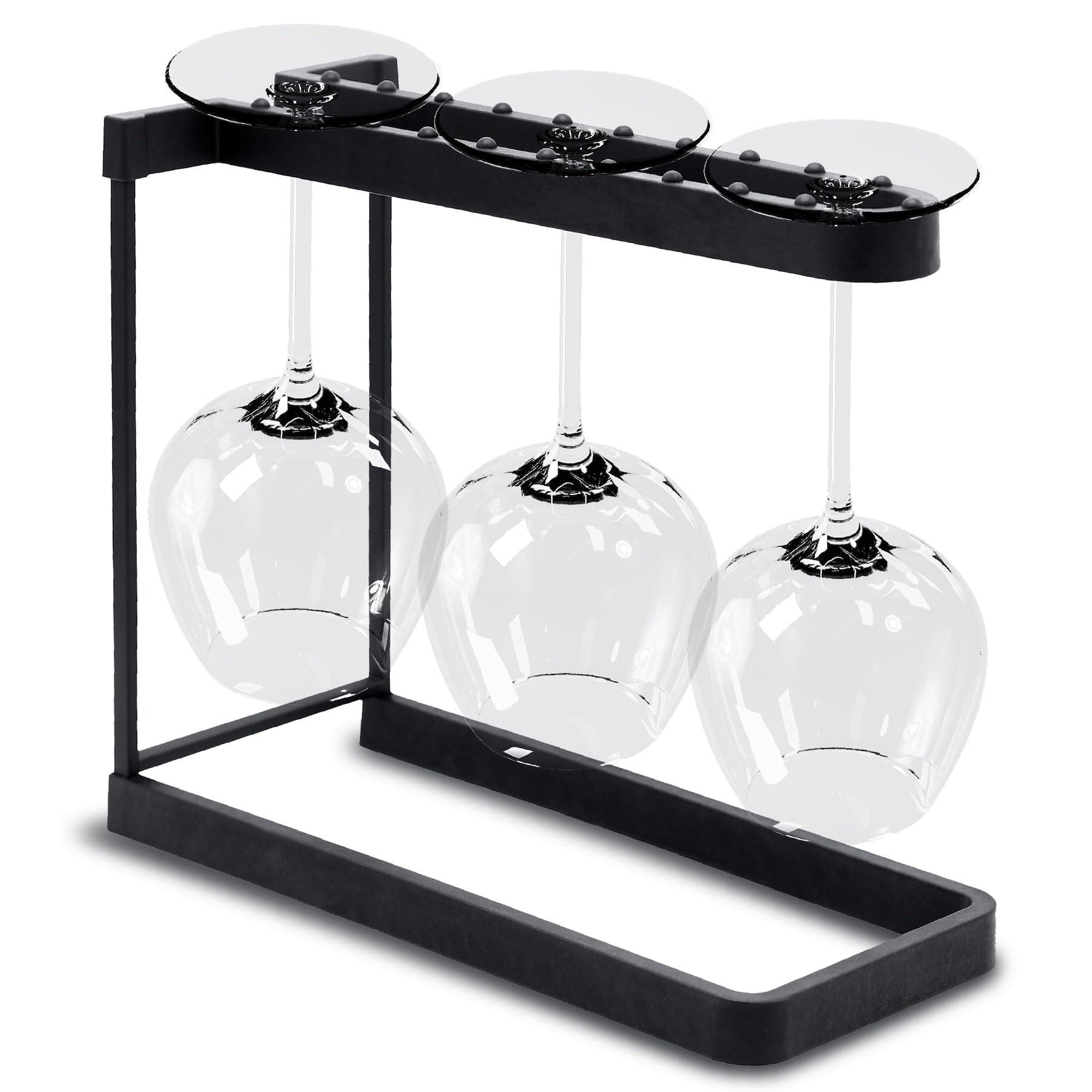 Botellero Happy Sinks Para Lavavajillas, Negro, 3 Niveles, Acero Inoxidable