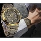 thumbnail image 2 of Reloj HUNRUY Hombre Cuarzo Acero Retro 42mm Tatuaje, 2 of 3
