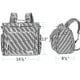 thumbnail image 3 of Mochila Pañalera Impermeable ALLCAMP Gran Capacidad Cebra, 3 of 9