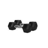 Basko Fitness - Mancuernas Hexagonales De Caucho Par 7.5 Kg