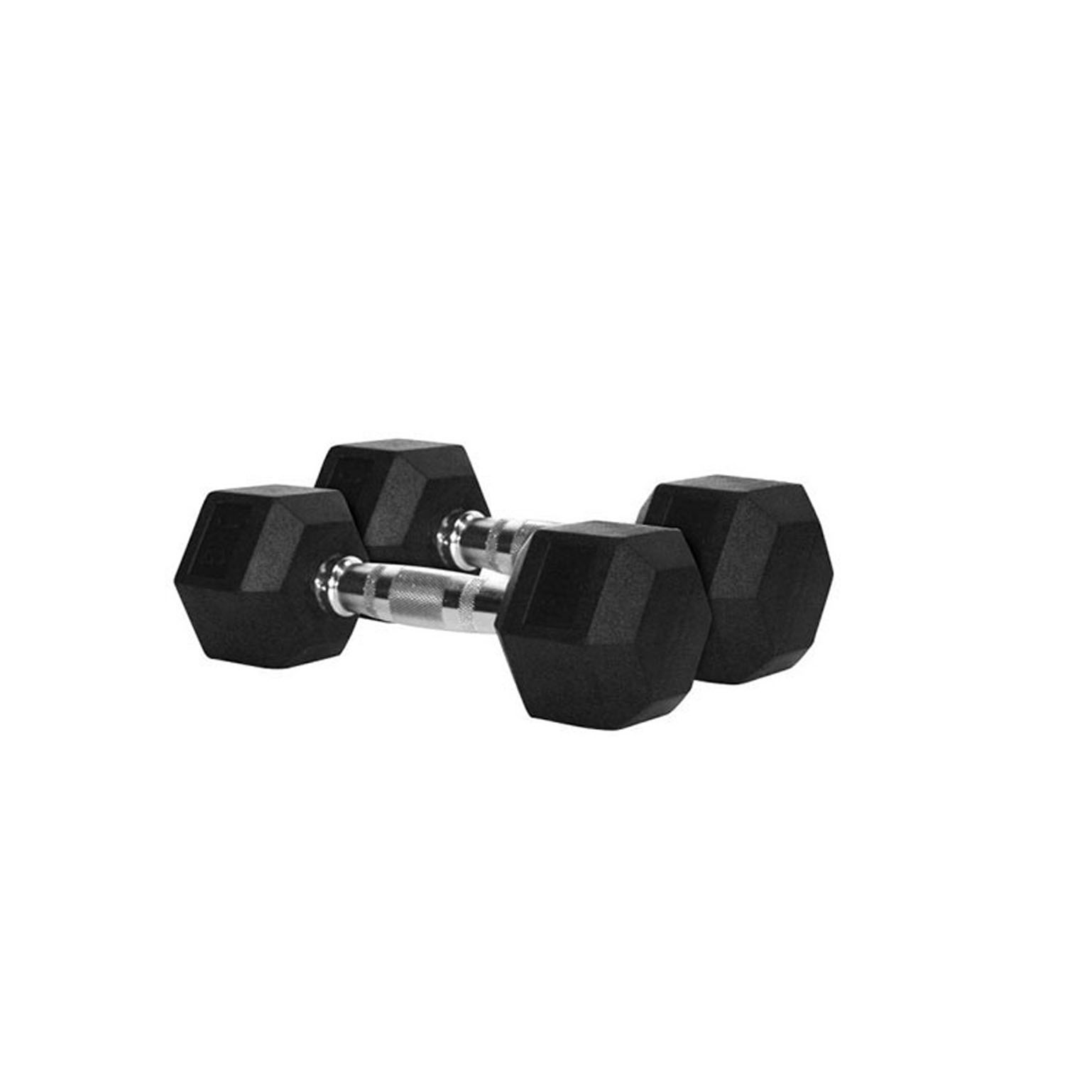 Basko Fitness - Mancuernas Hexagonales De Caucho Par 7.5 Kg