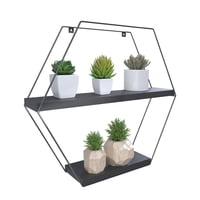 Vekka Home - Repisa Hexagonal Total Black