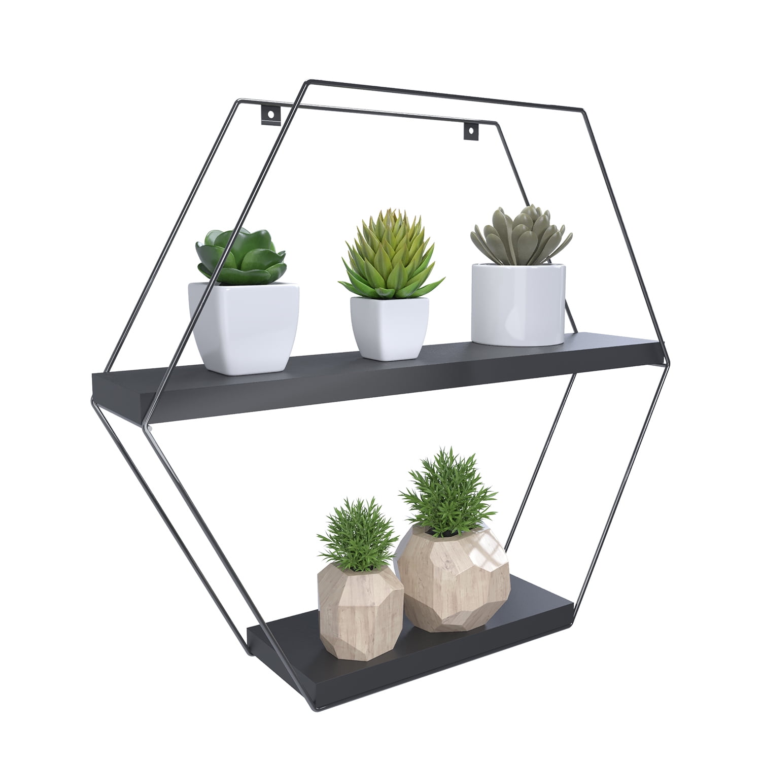 Vekka Home - Repisa Hexagonal Total Black