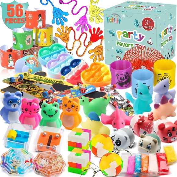 Party Favors Toys Totbit, 56 unidades, para niños de 4 a 8, 8, 12 y 5 años