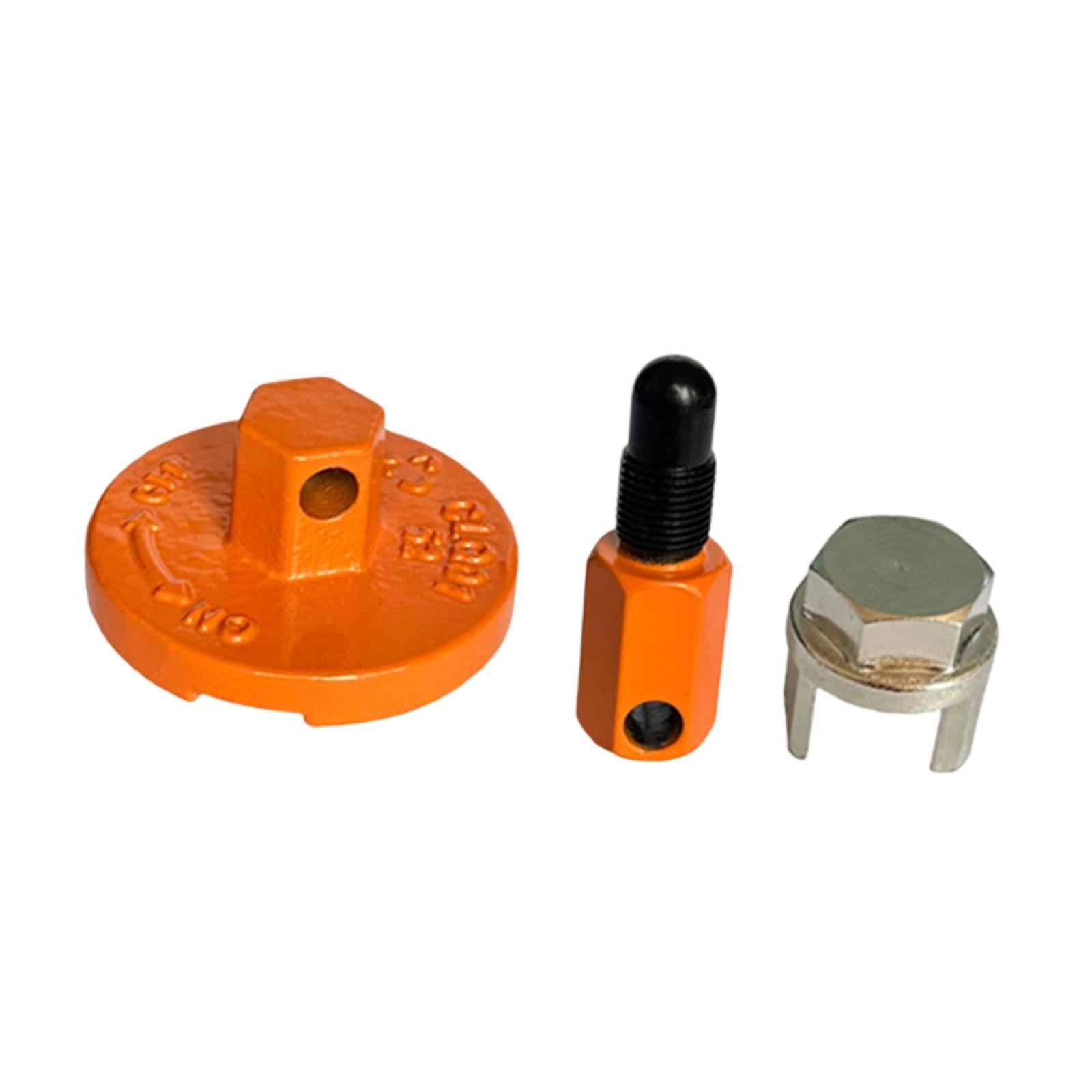 Magideal - Herramienta De Desmontaje De Embrague Tope De Pistón Con Extractor De Volante Y Juego De Reparación Metálico Para Sostener El Cigüeñal Adecuado Para Naranja