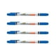 thumbnail image 4 of Marcador Permanente Doble Punta Fina Y Media 4 Unid azul, 4 of 4