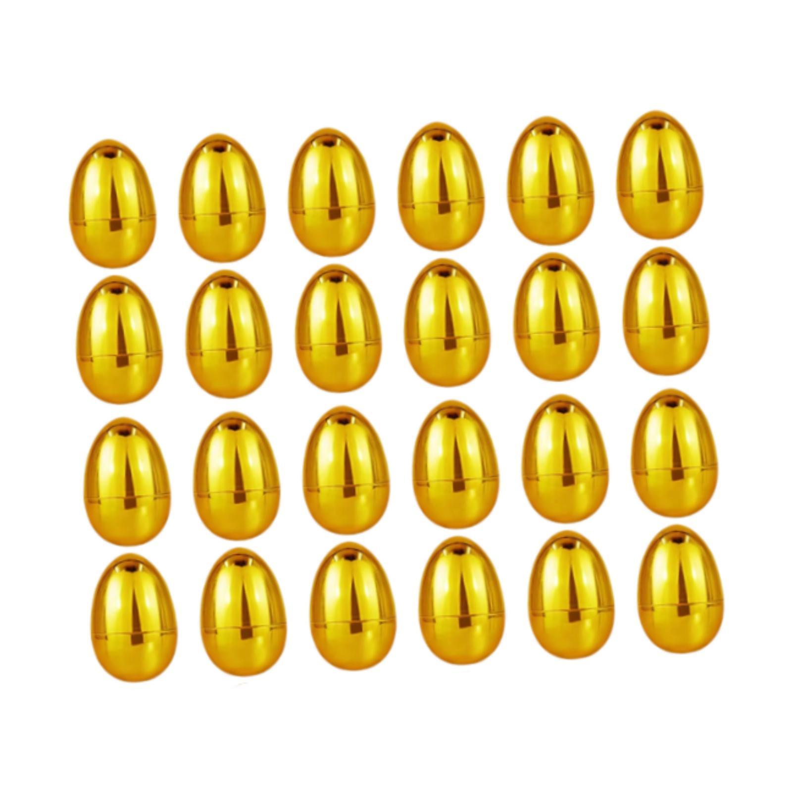 Bothyi - Huevos De Pascua Color Dorado Para Rellenar, Ideales Para Fiestas Escolares Y Actividades De Empresa.