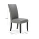 thumbnail image 3 of Sillas de Comedor Elegante Moon Gris Pack 2 Unidades, 3 of 8