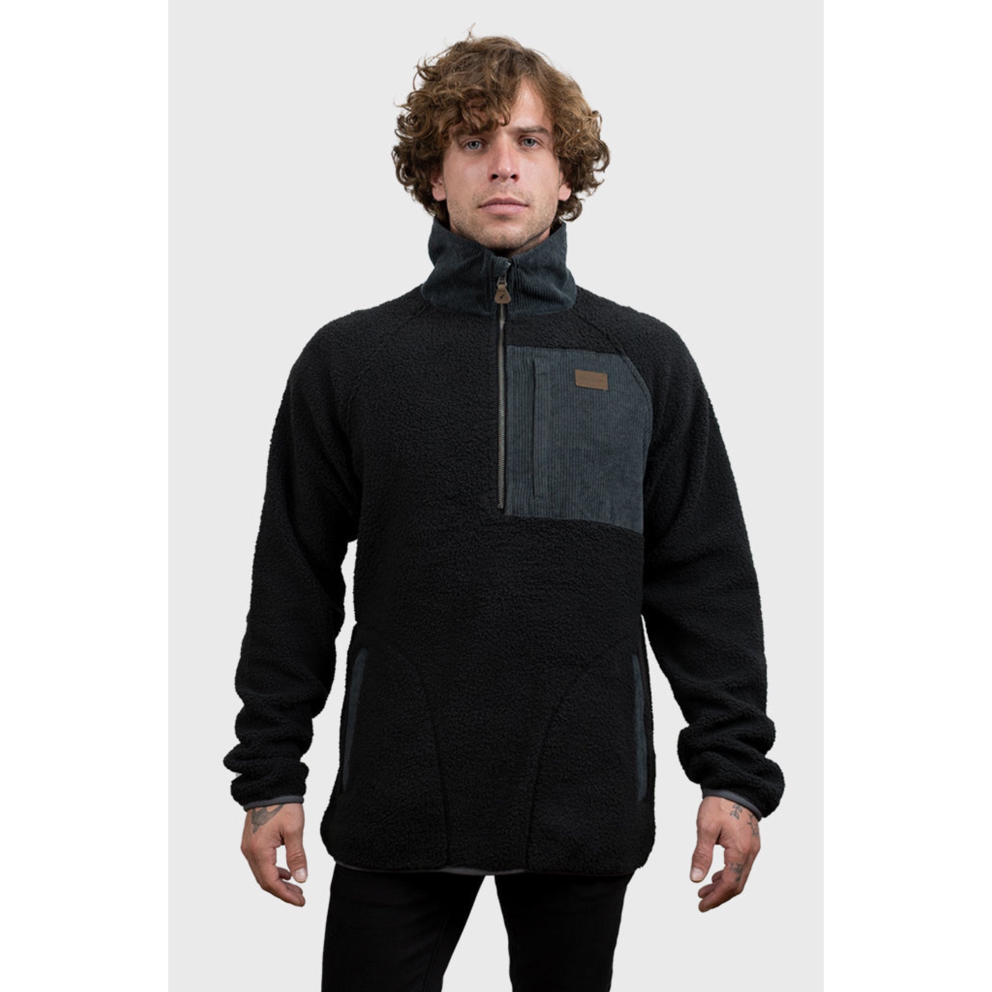 Polerón Sherpa Nomadic Negro Hombre Falcone