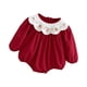 thumbnail image 1 of Ropa Para Bebé Niña Conjuntos De Algodón A La Moda Con Botones A Presión Cuello Redondo Rojo Altura De Ajuste 66 Cm, 1 of 5