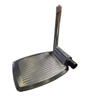 Glomed - Reposapiés Cromado Izquierdo Silla De Ruedas 14 X 17 Cm