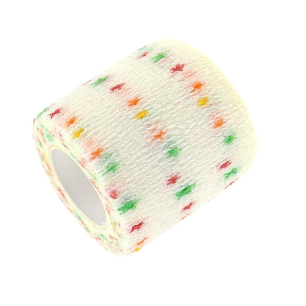 Vendaje elástico autoadherente, cinta protectora para deportes, vendajes cohesivos multifunción, cinta para mascotas para perros, patas, pájaros, gimn Blanco