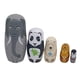 thumbnail image 2 of 5 Unids/set Lindo Elefante Panda Animal Madera Rusa Matryoshka Mu?ecas Anidadas, 2 of 5