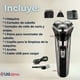 thumbnail image 2 of Máquina de Afeitar 3 en 1 Recargable Inalámbrica USB Color Plateada, 2 of 10