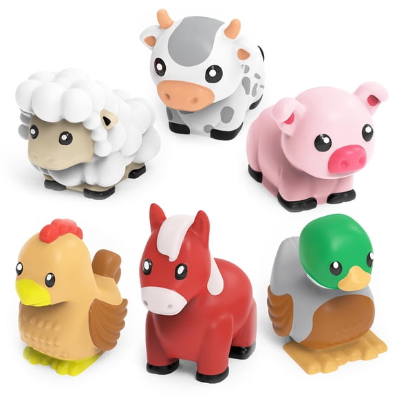 Juguetes De Baño Granja Paquete De 6 Animales De La Granja Libres De Moho