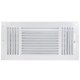 thumbnail image 1 of Cubierta de ventilación EZ-FLO, 14 x 6 cm, apertura de conductos en pared y techo, blanca, 1 of 6