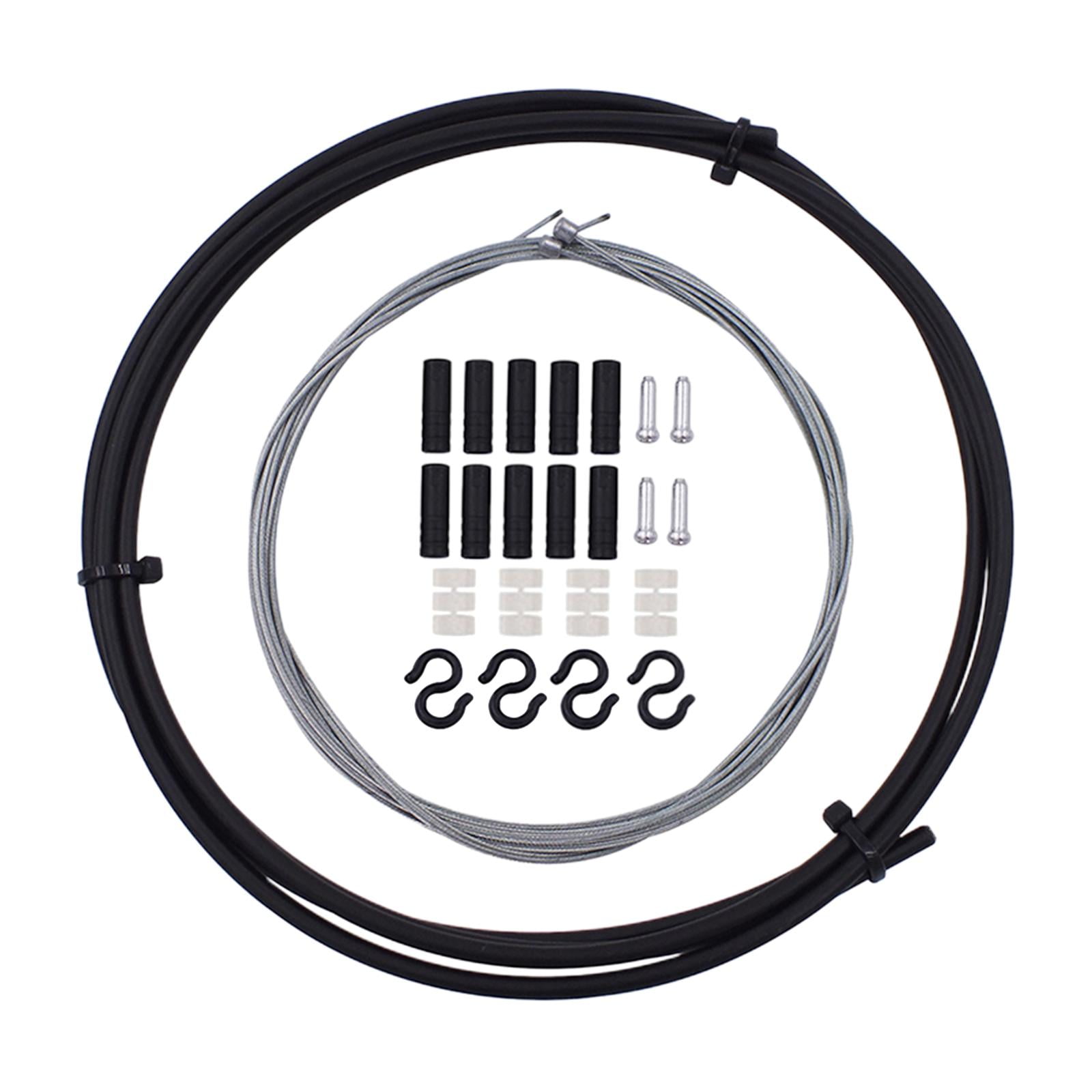 Ioensy - Juego De Carcasa Y Cable De Freno De Bicicleta Carcasa De Cable De Cambio De Bicicleta De Montaña Para Bmx Negro