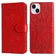 thumbnail image 1 of Funda tipo cartera FOXDOCK para iPhone 15 Plus , diseño girasol en relieve, cuero PU, cierre magnético, soporte y tarjetero, 1 of 5