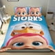 thumbnail image 1 of Cigüeñas Conjunto de sábanas temático, trío de piezas, cómodo y amigable con la piel, diseño único, regalo de decoración para el hogar para familiares, amigos y fans,173cm *218cm, 1 of 6