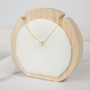 Silene - Collar Corazón Pequeño Bañado En Oro