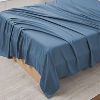 Sábana Plana Sweet Home Collection Twin Denim Blue