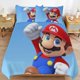 thumbnail image 1 of Super Mario 3-Piece Comforter Set for Bedroom Super Mario Bedding Set for Kids Adults Soft Microfiber Duvet Cover Set with Zipper Closure, 1 of 5