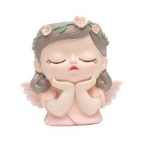 Magideal - Maceta Con Cabeza De Niña, Adorno Para Maceta, Florero Decorativo, Maceta Para Cara, Sala De Estar, Interior, Exterior, Escritorio, Regalos De Jardín Estilo B