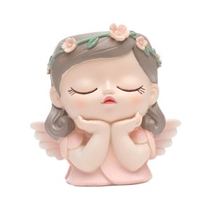 Magideal - Maceta Con Cabeza De Niña, Adorno Para Maceta, Florero Decorativo, Maceta Para Cara, Sala De Estar, Interior, Exterior, Escritorio, Regalos De Jardín Estilo B