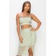 thumbnail image 1 of Conjunto de Top de Tirantes con Tachuelas y Minifalda con Abertura, 1 of 22