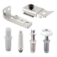 Magideal - Juego De Herrajes Para Puertas Plegables, Repuestos Para Pasadores Pivotantes Y Ruedas Guía, Kit De Instalación Y Reparación De Puertas Para Puertas C