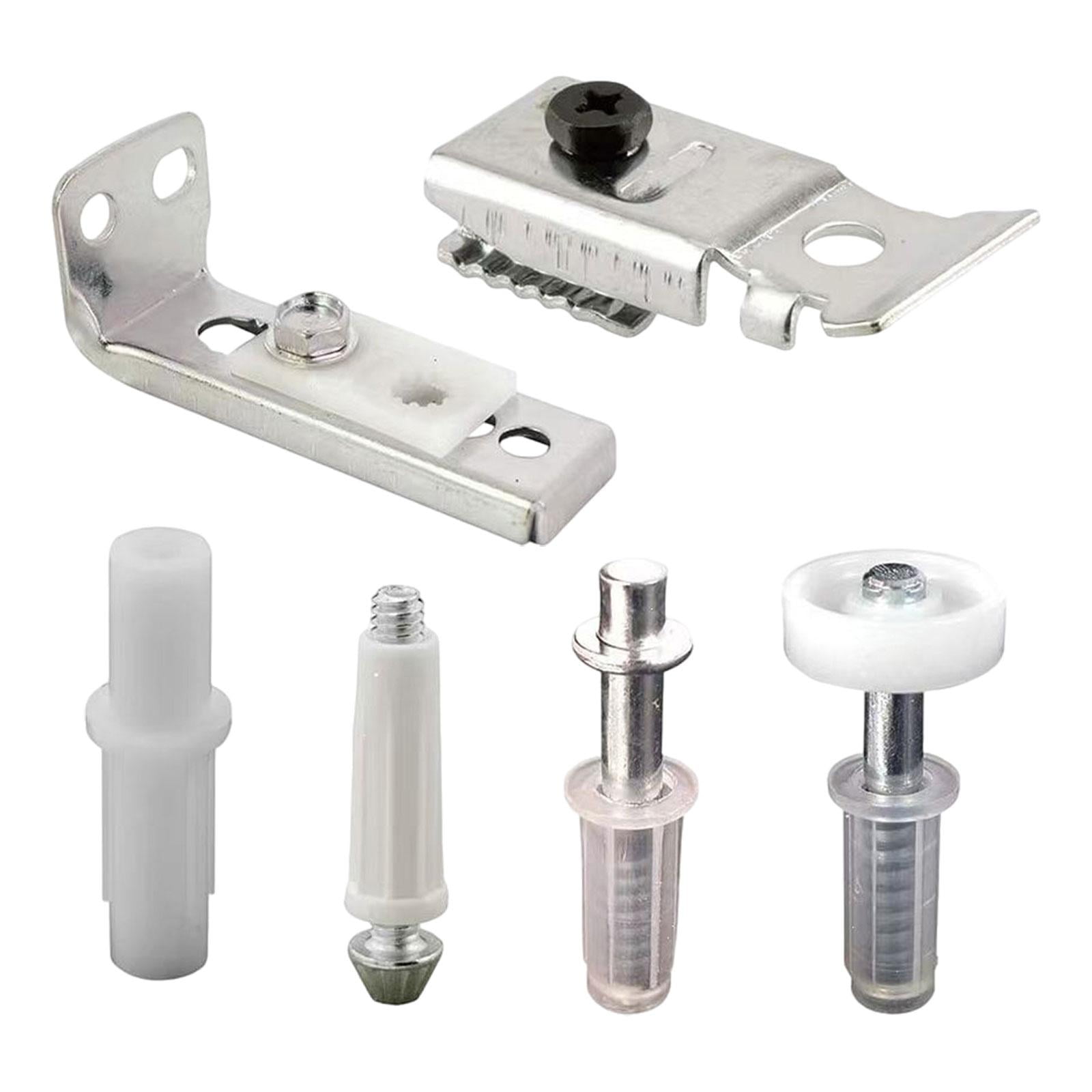 Magideal - Juego De Herrajes Para Puertas Plegables, Repuestos Para Pasadores Pivotantes Y Ruedas Guía, Kit De Instalación Y Reparación De Puertas Para Puertas C