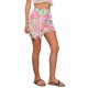 thumbnail image 4 of INSPIRE CHIC Faldas florales boho para mujeres con nudo lateral, borla, abertura, falda mini de playa S rosa, 4 of 6