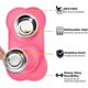 thumbnail image 2 of 2 platos para perro Hubulk de acero inoxidable antiderrame, 2 of 3