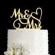 thumbnail image 1 of Topper Para Pastel Mr And Mrs Acrílico Espejo Dorado, 1 of 8