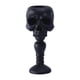 thumbnail image 3 of Calavera Cónica Portavelas Columnar Velas Soporte Estatuilla Decoración Del Hogar Negro, 3 of 5