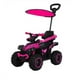 thumbnail image 2 of Auto a Batería y carro empuje con Toldo y Barra direccional Rosado, 2 of 2