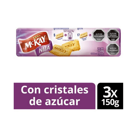 Pack x3 galletas Mckay® niza 150g