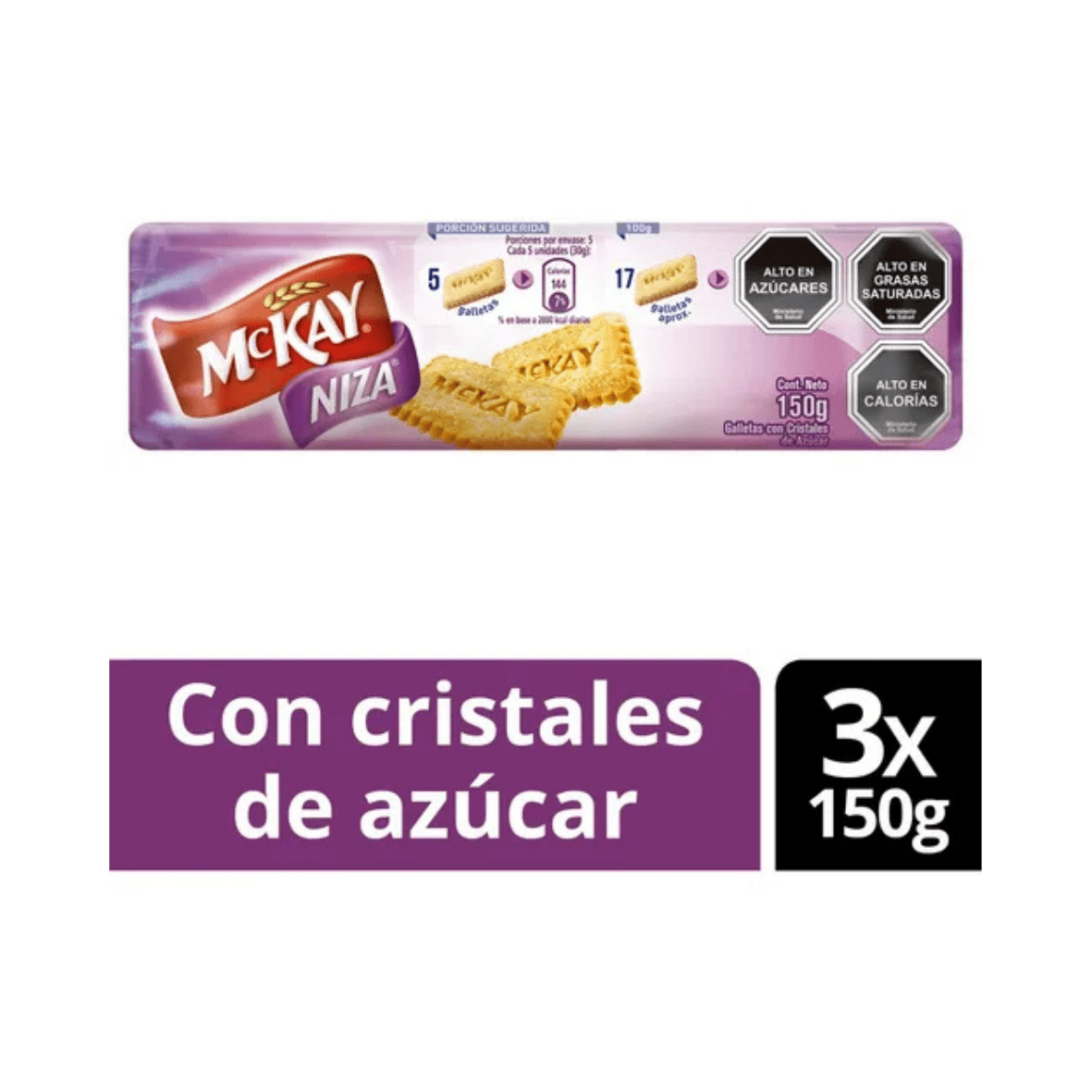 Pack X3 Galletas Mckay® Niza 150g