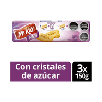 Pack X3 Galletas Mckay® Niza 150G