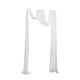 thumbnail image 5 of Cortina De Gasa Con Arco De Boda Para Ceremonia, Recepción, Vacaciones, Compromiso, Color Blanco, 5 of 5