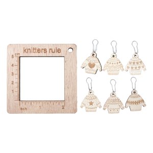 Bothyi - Regla De Calibre De Punto, Marcador Tejido, Hebilla Para Bufanda, Manualidades, Herramientas De Tejer A