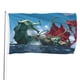 thumbnail image 1 of La Bestia del Mar Bandera impresa con temática, regalo perfecto para fanáticos, amigos y familiares, y adecuada para actividades al aire libre e interiores, decoraciones de fiesta. 60*90CM, 1 of 6
